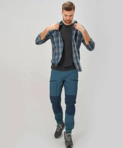 New Urberg Men's Hiking Stretch pants Mallard Blue