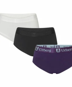 Best Urberg Women's Bamboo Hipsters 3-Pack Black Beauty+Bright White+Grape