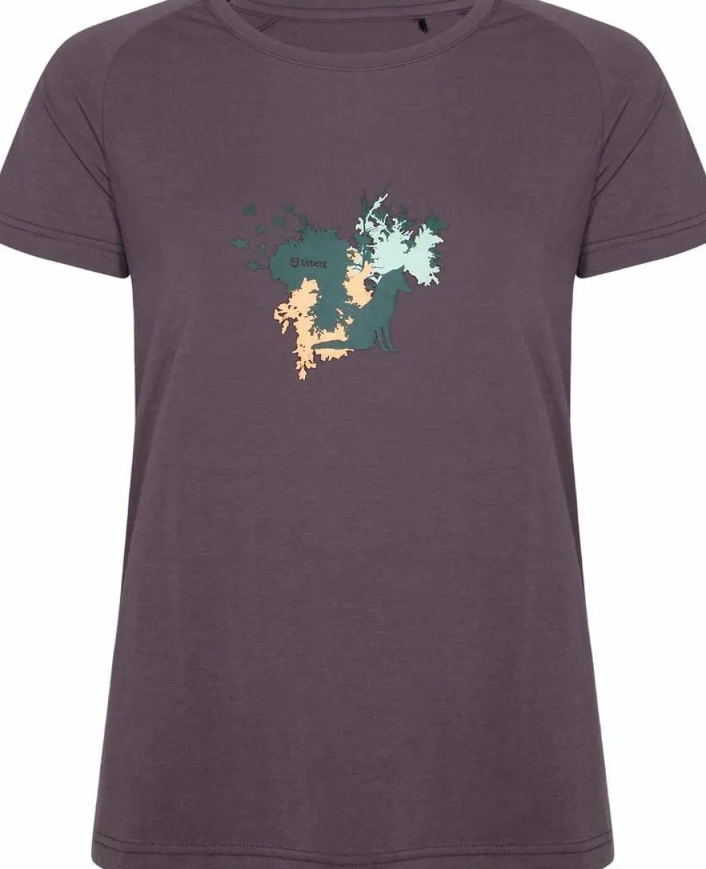 Hot Urberg Women's Printed Tree Tee Huckleberry