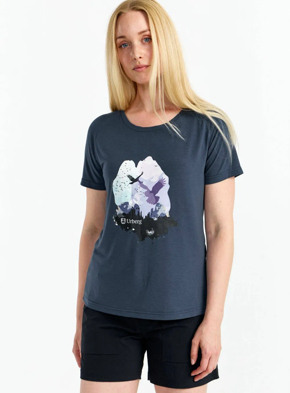 Hot Urberg Women's Printed Tree Tee Huckleberry