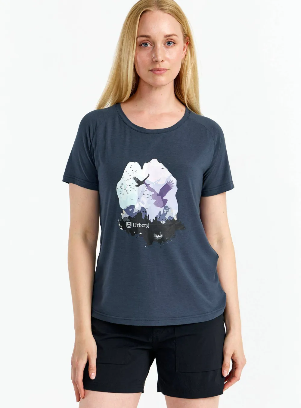 Hot Urberg Women's Printed Tree Tee Huckleberry