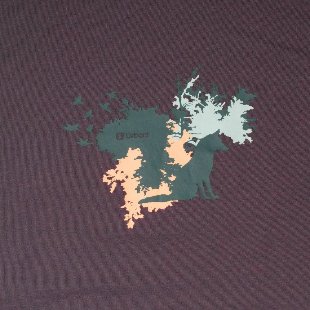 Hot Urberg Women's Printed Tree Tee Huckleberry