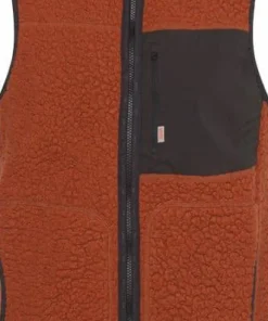 Clearance Varg Men's ön Wool Vest Retro Orange