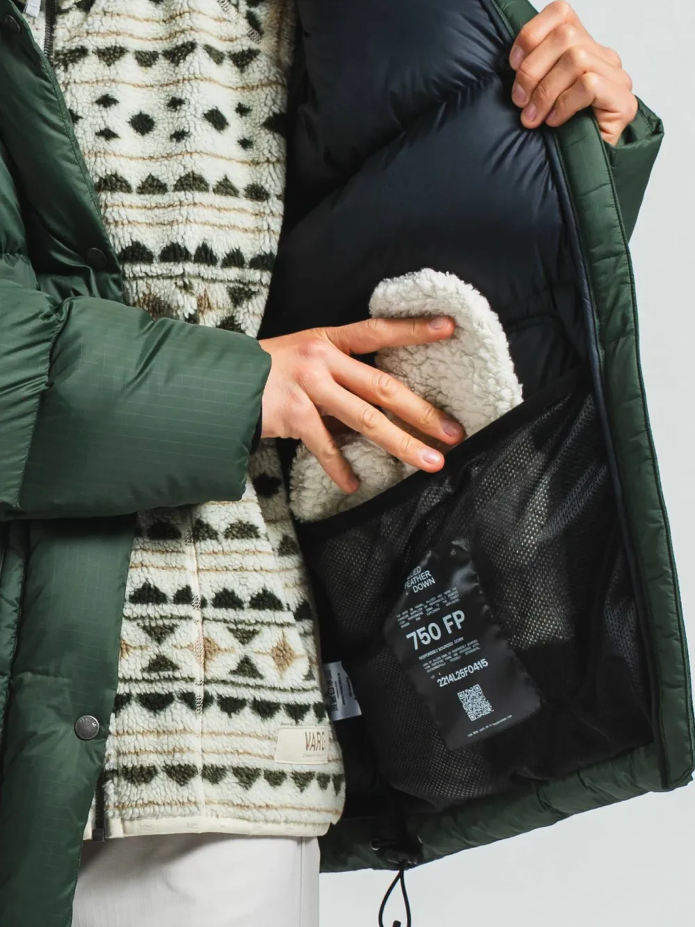 Sale Varg Women's Tvärå Down Jacket Ivy Green
