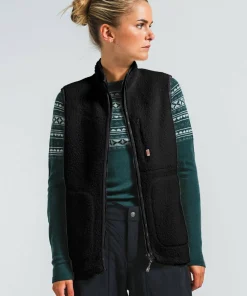 Discount Varg Women's ön Fat Wool Vest Black Granite