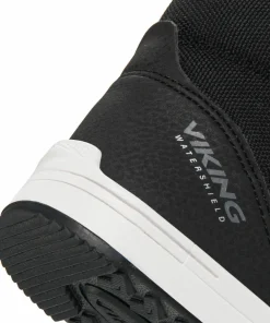 Discount Viking Footwear Junior's Leon Mid Waterproof 1v Black/Eggshell