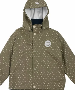 New Viking Footwear Kids' Jolly Print Rainset Olive