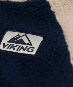 Hot Viking Footwear Kids' Play Reversible Pile Jacket Navy