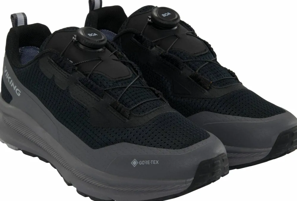 Sale Viking Footwear Men's Motion Low Gore-Tex Boa Black/Charcoal