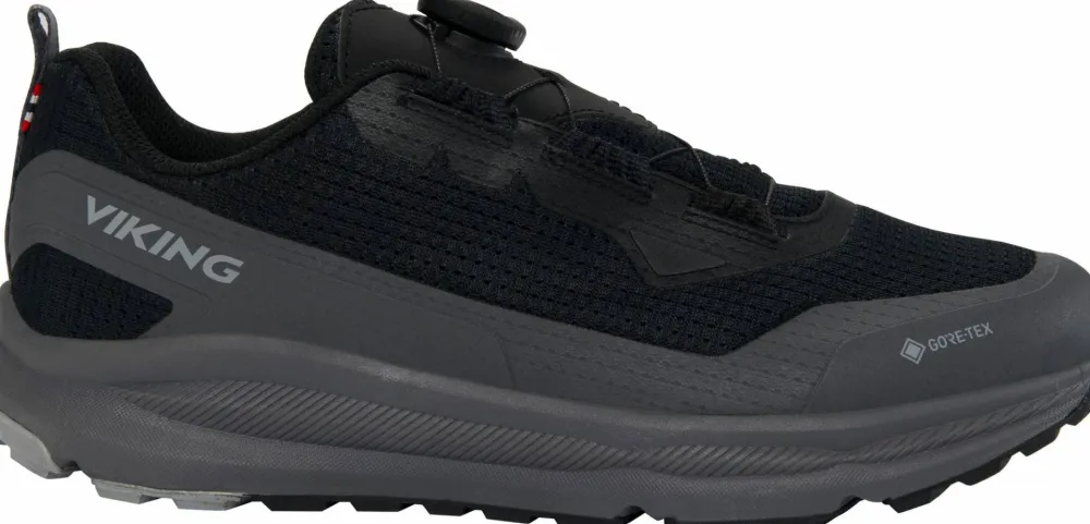 Sale Viking Footwear Men's Motion Low Gore-Tex Boa Black/Charcoal
