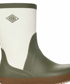 New Viking Footwear Seilas Heritage Rubber Boot Olive/Brown