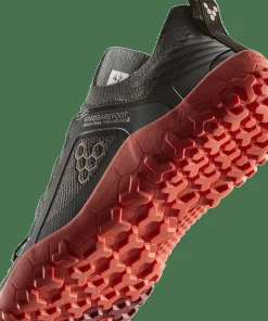 New Vivobarefoot Men's Primus Trail Knit FG Obsidian/Cherry Tomato