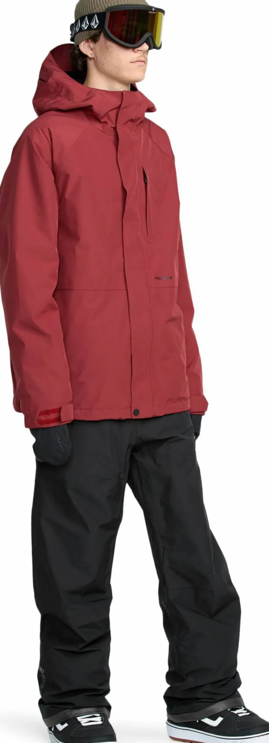 Outlet Volcom Men's Dua GORE-TEX Jacket Burnt Red