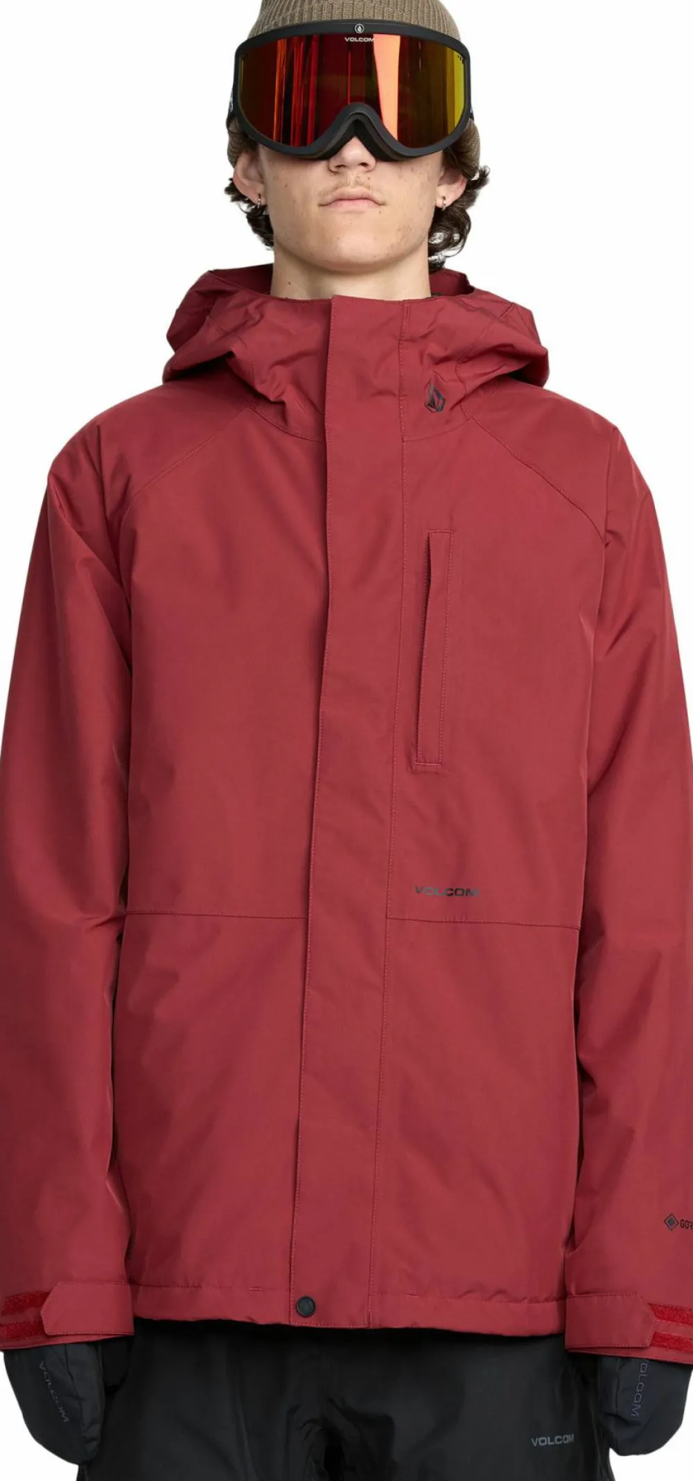 Outlet Volcom Men's Dua GORE-TEX Jacket Burnt Red