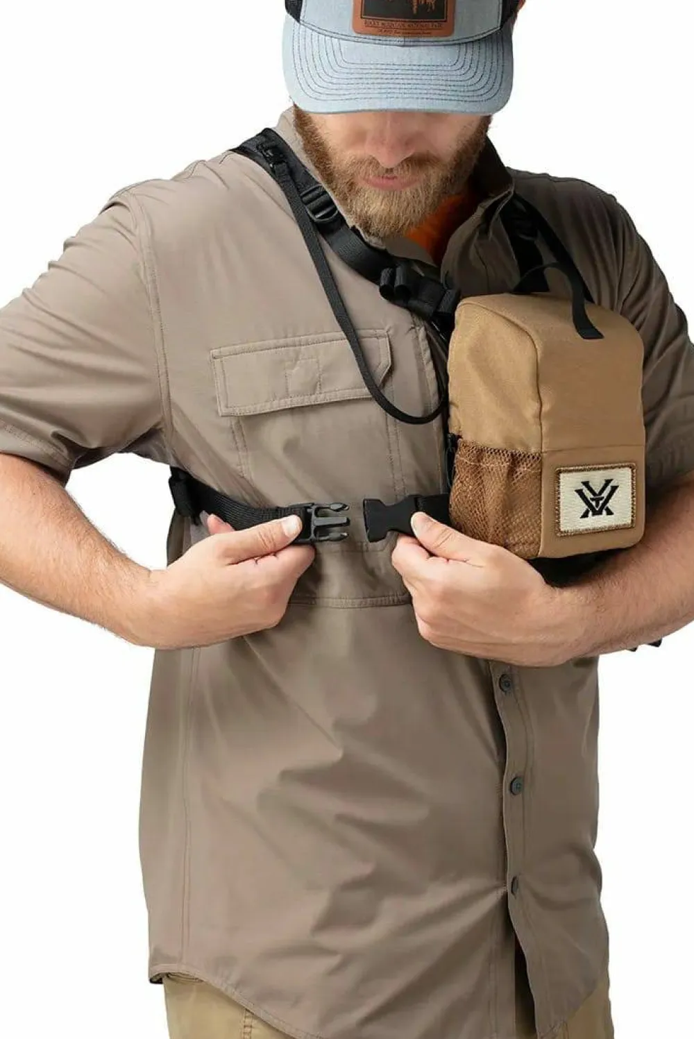 Discount Vortex GlassPak Sport Binocular Harness Sand/Black