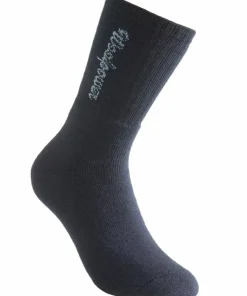 New Woolpower Socks Logo 400 Dark Navy