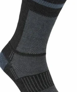 New Wrightsock Coolmesh II Crew Black/Grey W/ Stripes