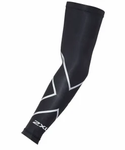 New 2XU Compression Arm Guard (Single) Black/Silver