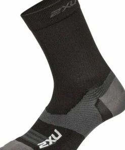 Outlet 2XU Vectr Light Cushion Crew Sock BLACK/TITANIUM