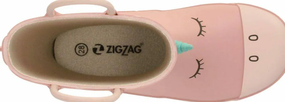 Discount Zig Zag ZigZag Kids' Rook Rubber Boot Silver Pink