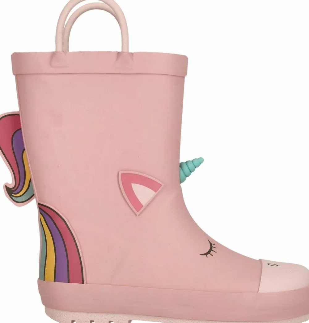 Discount Zig Zag ZigZag Kids' Rook Rubber Boot Silver Pink