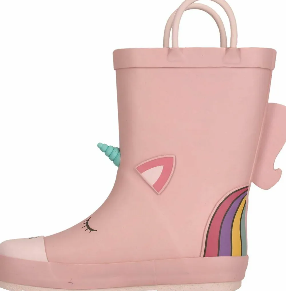 Discount Zig Zag ZigZag Kids' Rook Rubber Boot Silver Pink